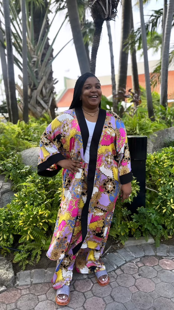 Versace-like | Two-Piece Kimono Set