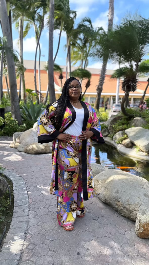 Versace-like | Two-Piece Kimono Set