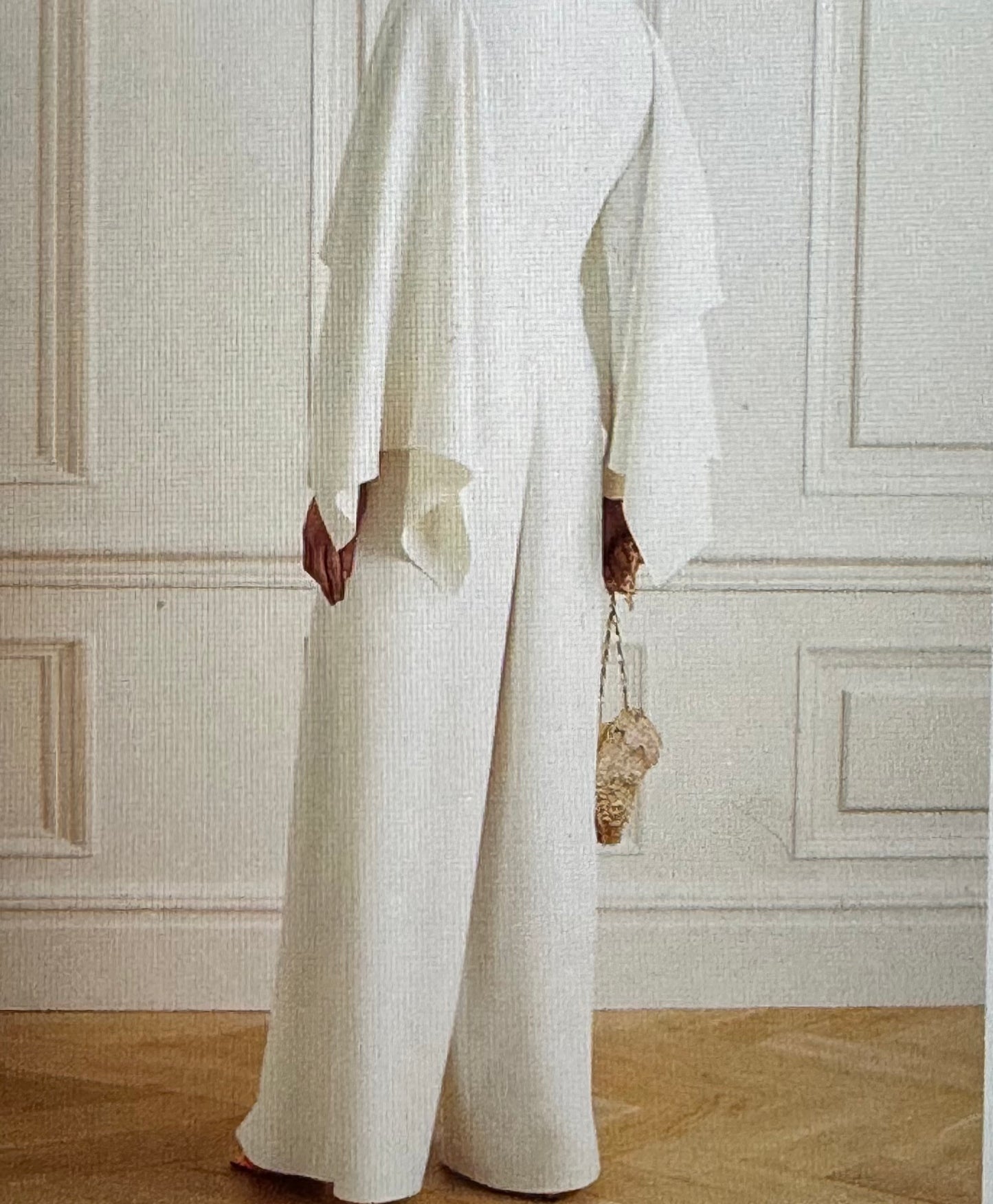 A Day In The Clouds | Beige Long Sleeve Jumpsuit