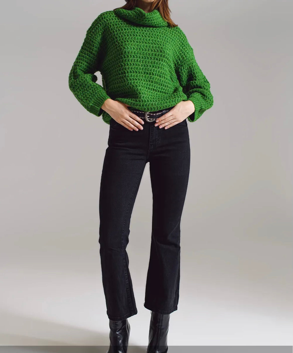 Cropped | Green Sweater