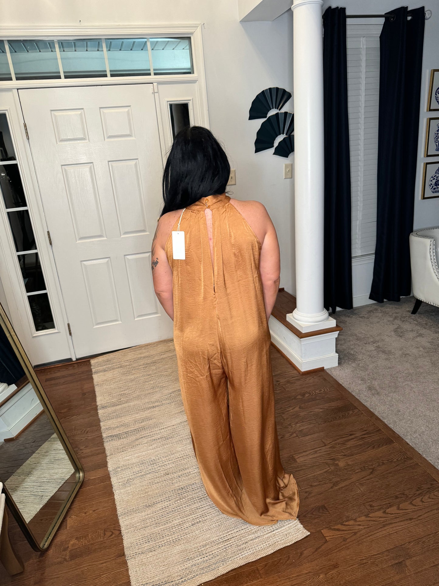Gold Elegance | Wide Leg Jumpsuit