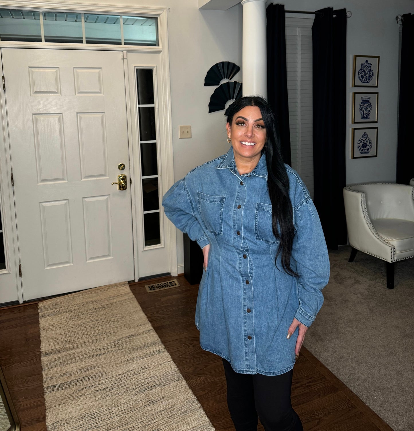 She's Cute | Denim Dress