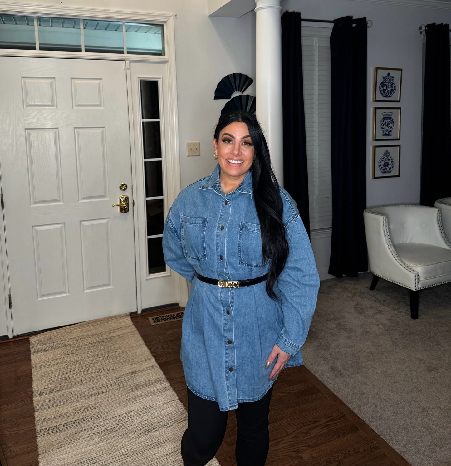 She's Cute | Denim Dress