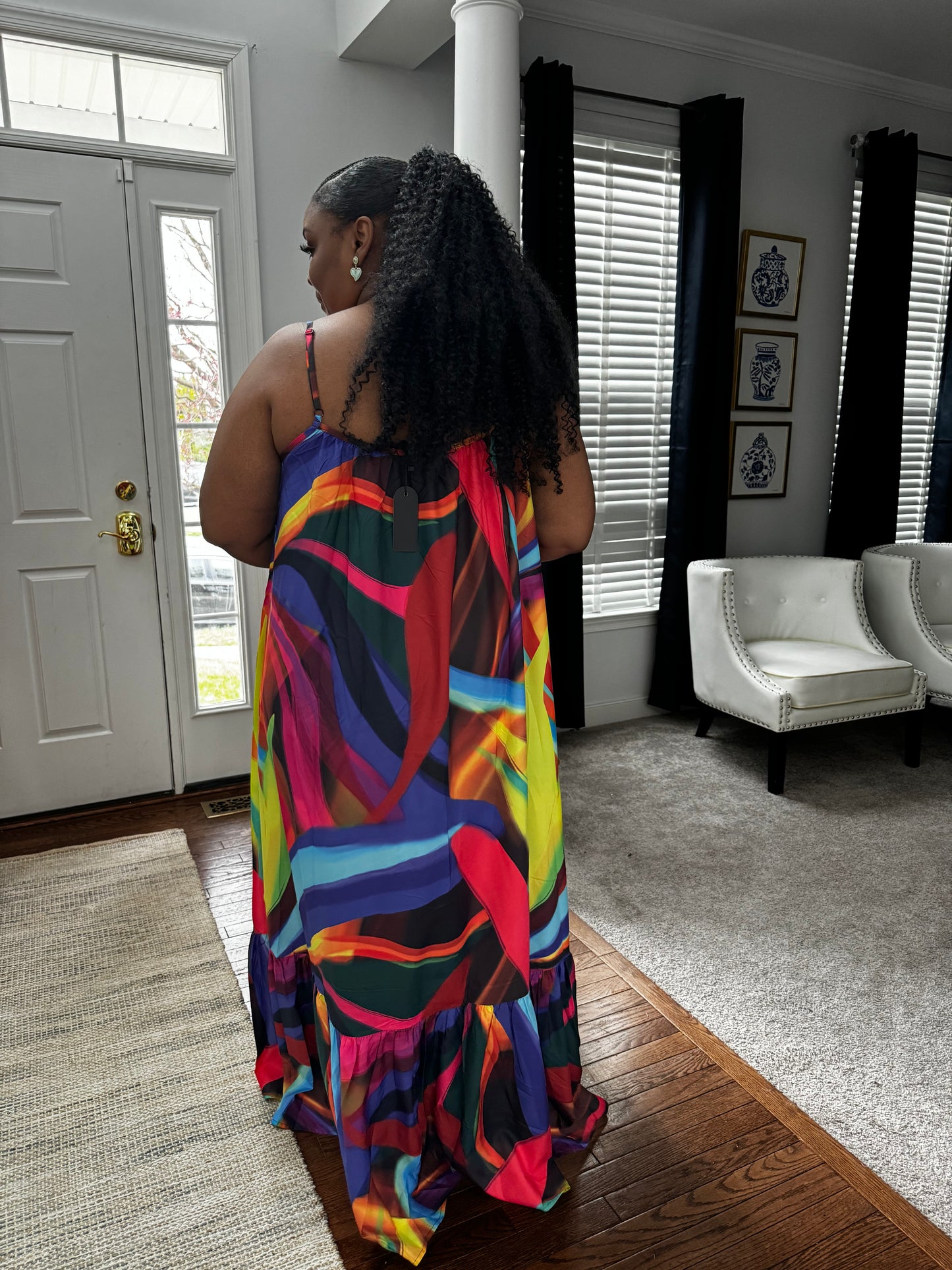 Color Burst | T-Strap Maxi