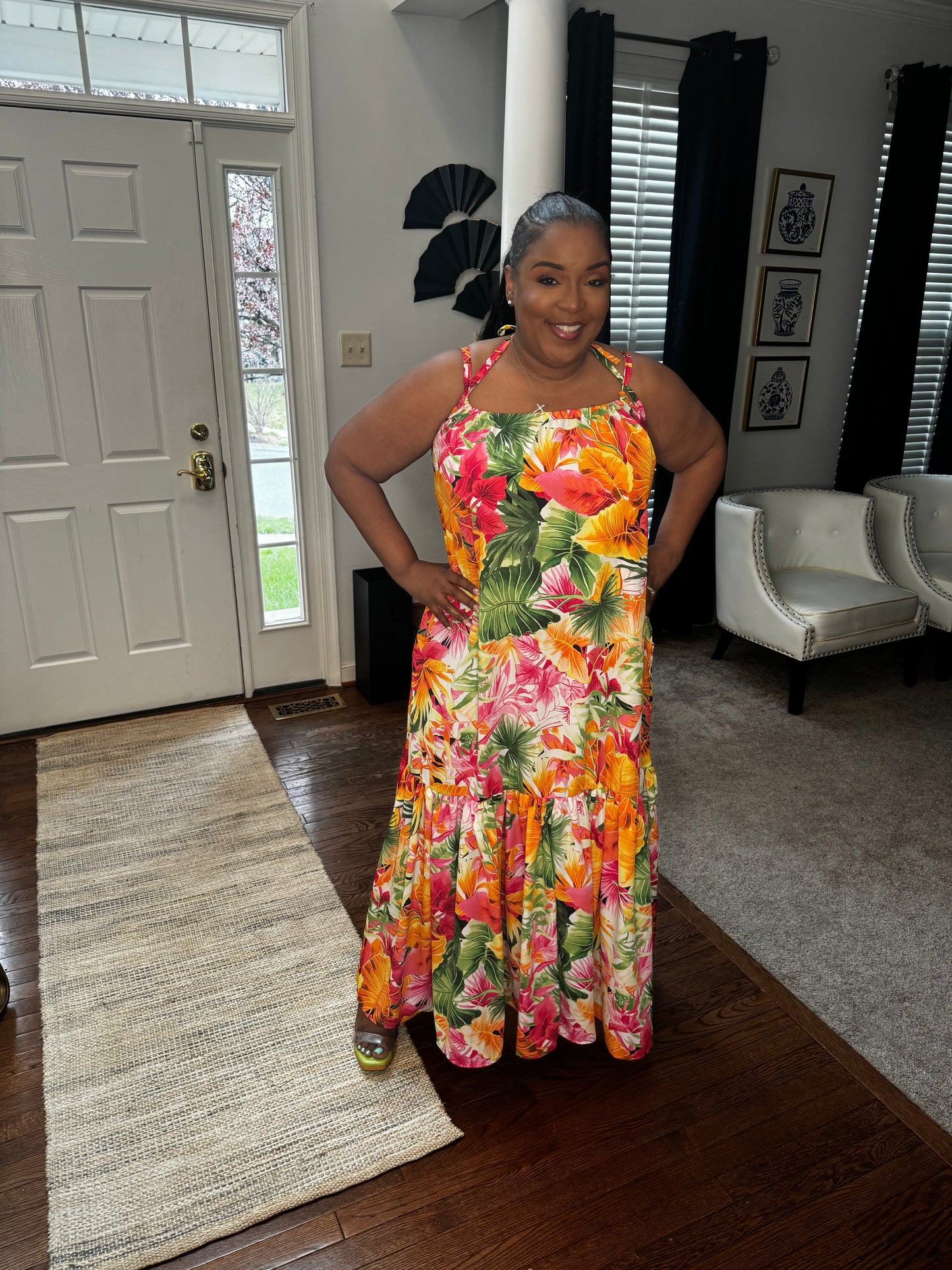 In The Tropics | Floral Sun Dress