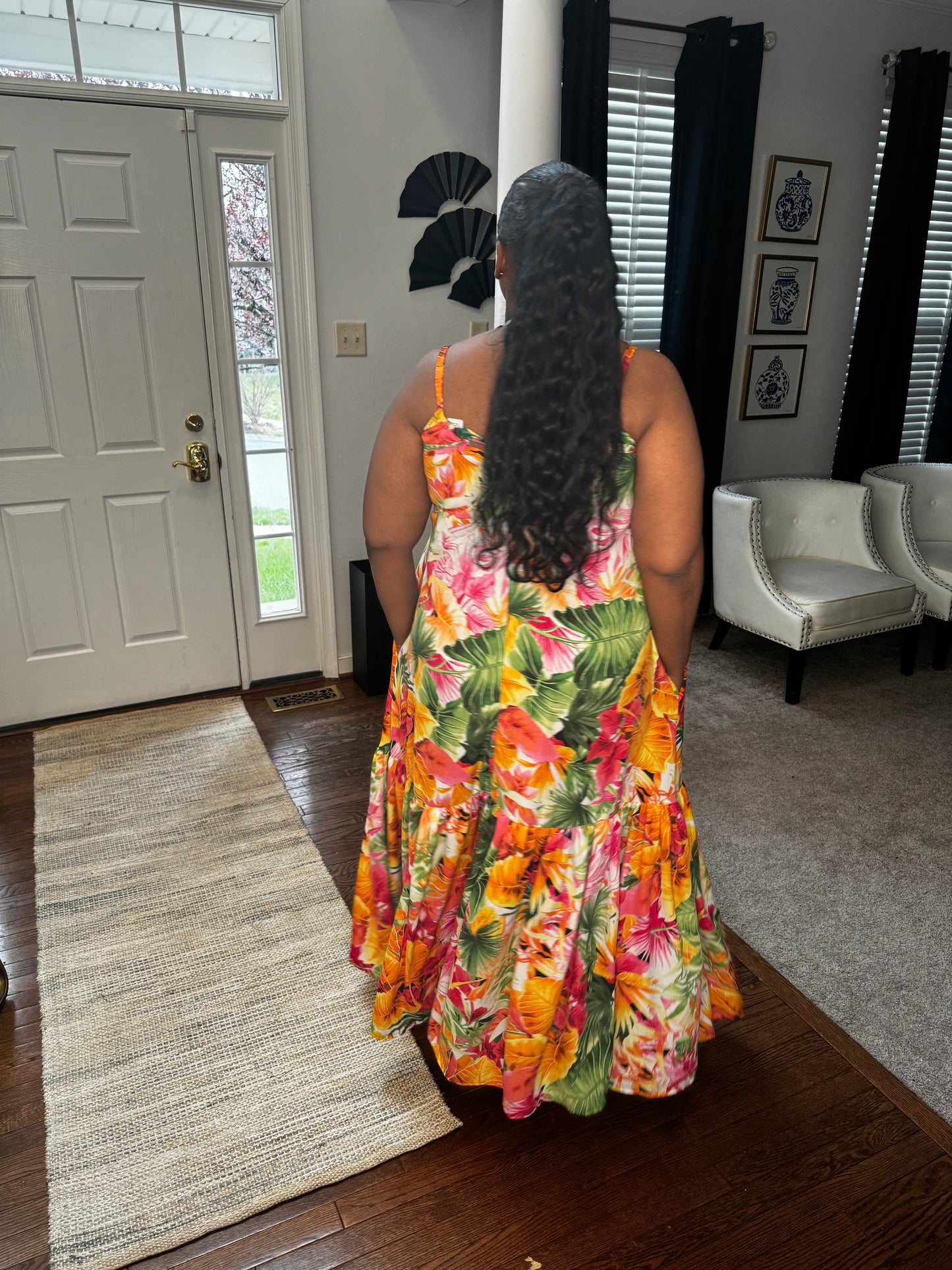 In The Tropics | Floral Sun Dress