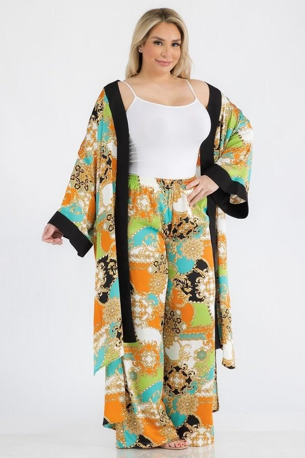 Versace-like | Two-Piece Kimono Set