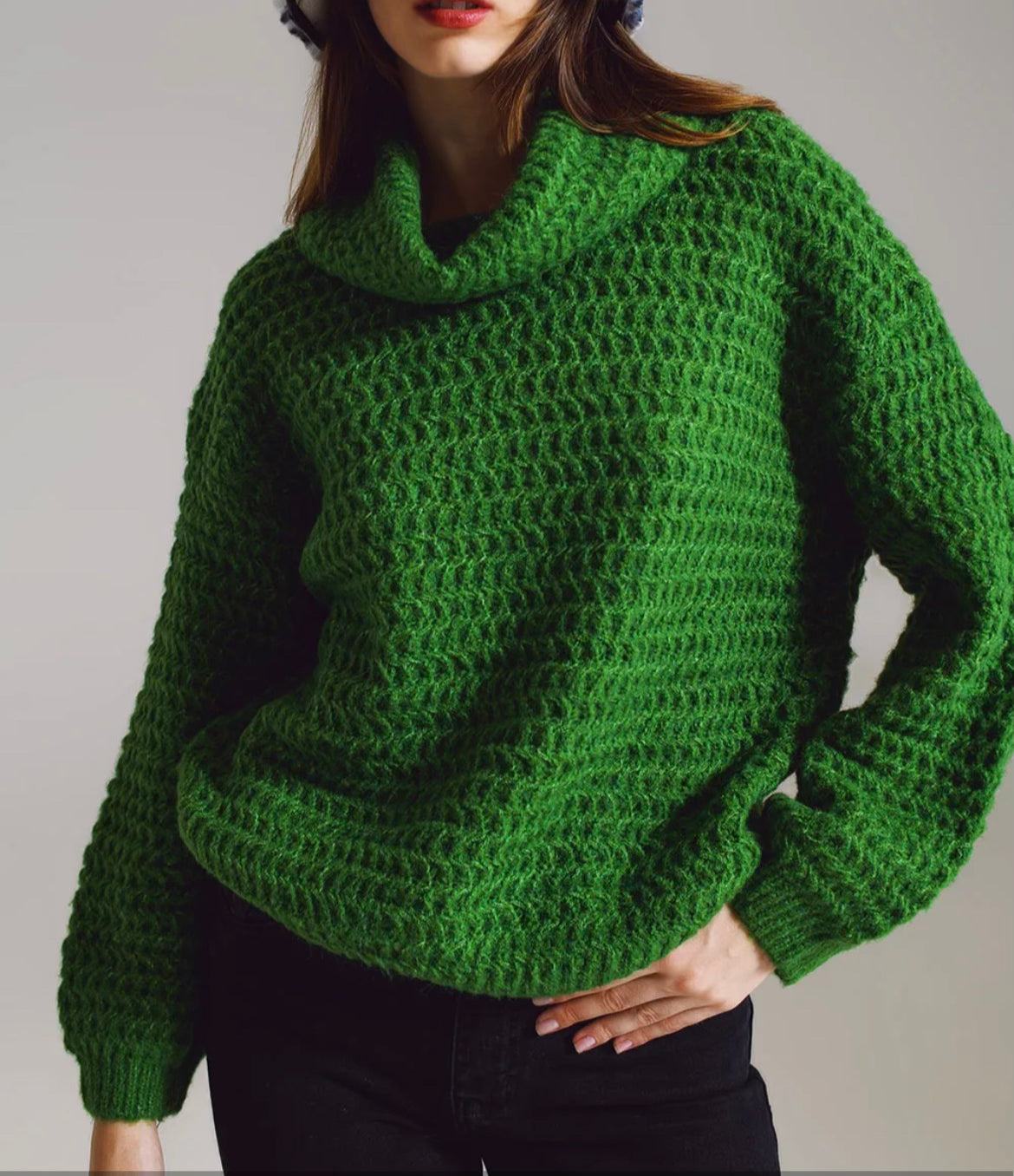 Cropped | Green Sweater