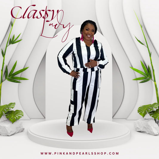 It's Black & White | Jumpsuit